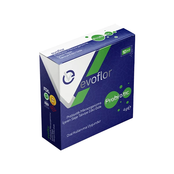 Evoflor Probiyotik Mikroorganizma İçeren Saşe Takviye Edici Gıda