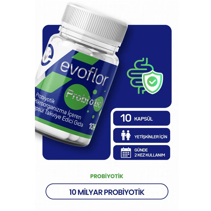 Evoflor Probiyotik Mikroorganizma İçeren Kapsül Takviye Edici Gıda