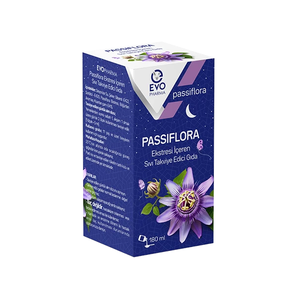 EVOPHARMA Passiflora Ekstresi İçeren Sıvı Takviye Edici Gıda