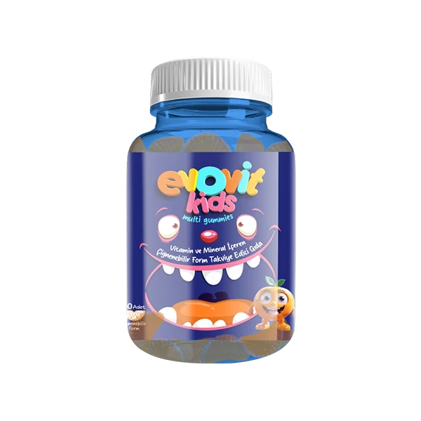 Evovit Kids Multi Gummies Vitamin ve Mineral İçeren Çiğnenebilir Form Takviye Edici Gıda